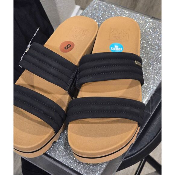 Reef Kaia 2-Bar Slide Sandals- Black - Picture 7 of 9